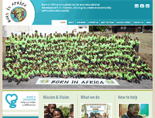 Tablet Screenshot of borninafrica.org